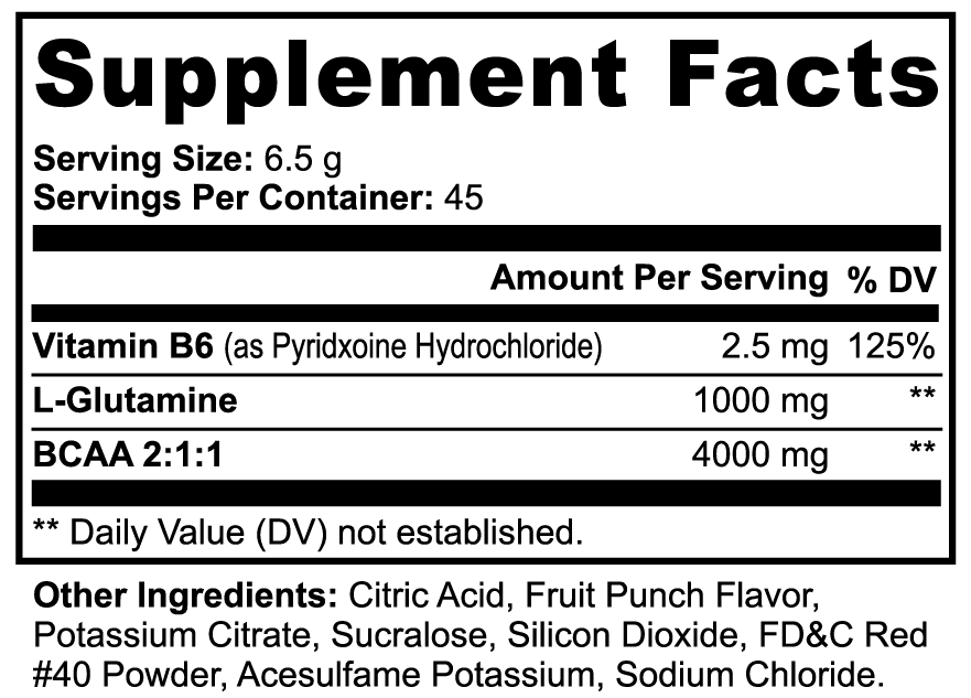 BCAA Shock (Fruit Punch)